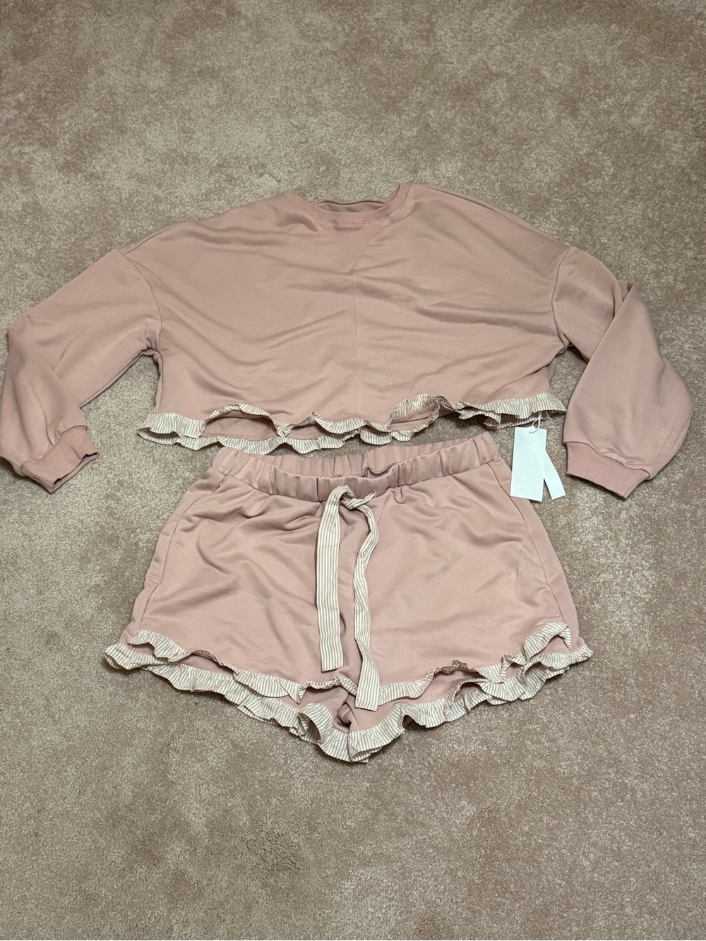 Light Pink 2 Piece Matching Skort Set